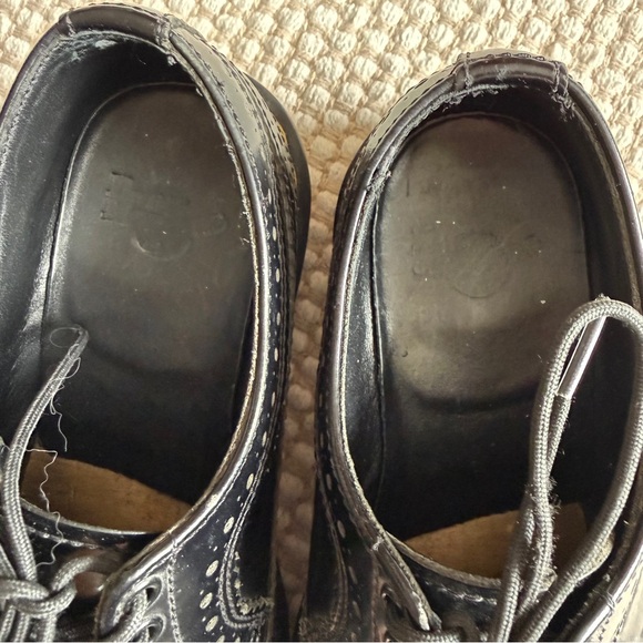 Dr. Martens | 3989 Patent Brogue Shoes Black Oxford Preppy Punk Classic | Size 6 - Picture 9 of 13